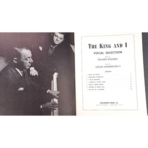 Vintage The King And I Vocal Selection Rodgers Hammerstein Sheet Music Song Book - Picture 3 of 8